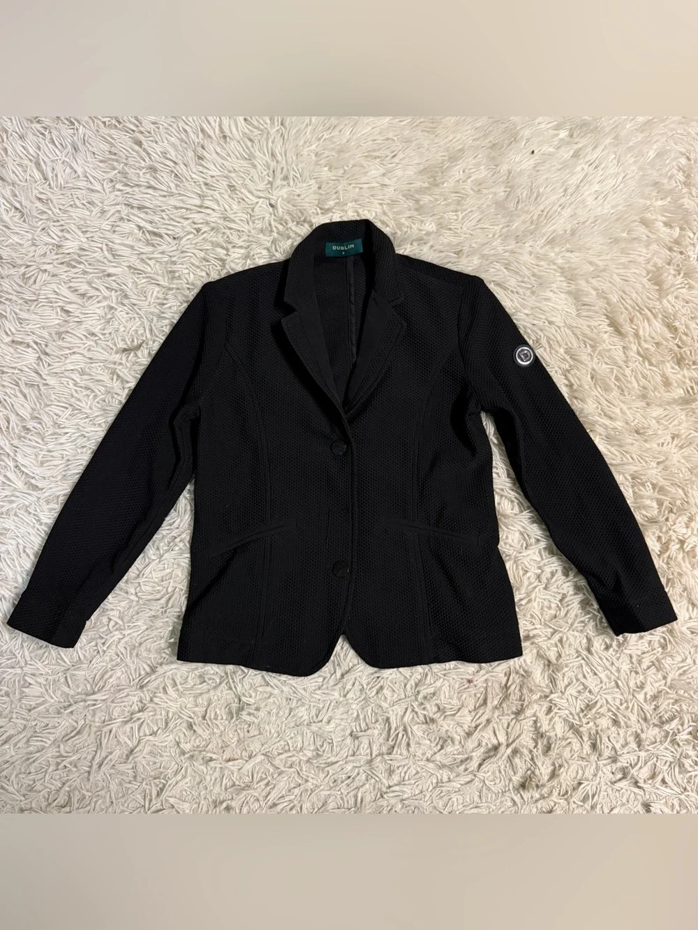 Child’s Size 8R Black Dublin Mesh Horseback Riding Show Coat